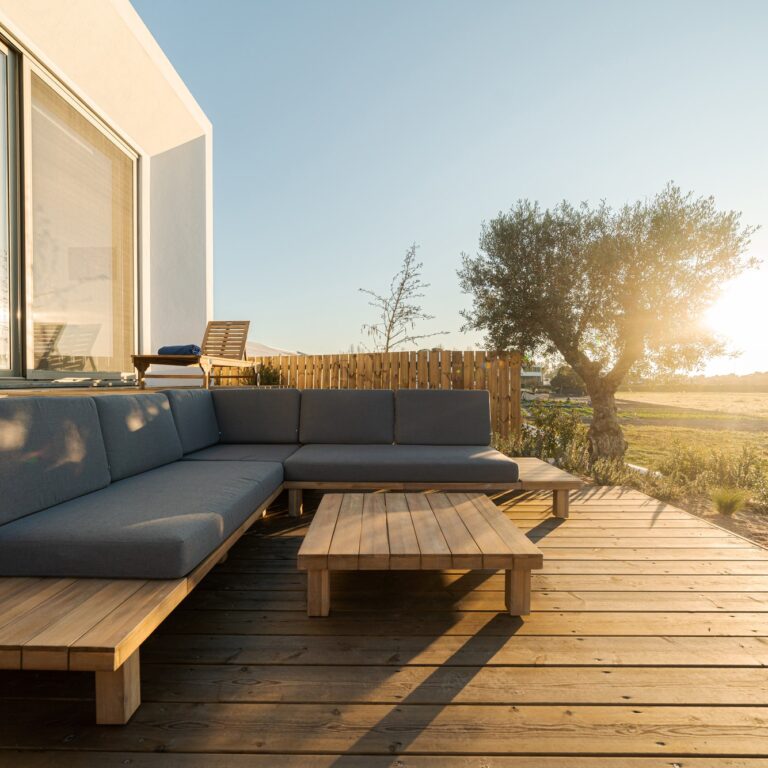 Modern villa with pool and deck
