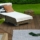 Wooden deck in the garden