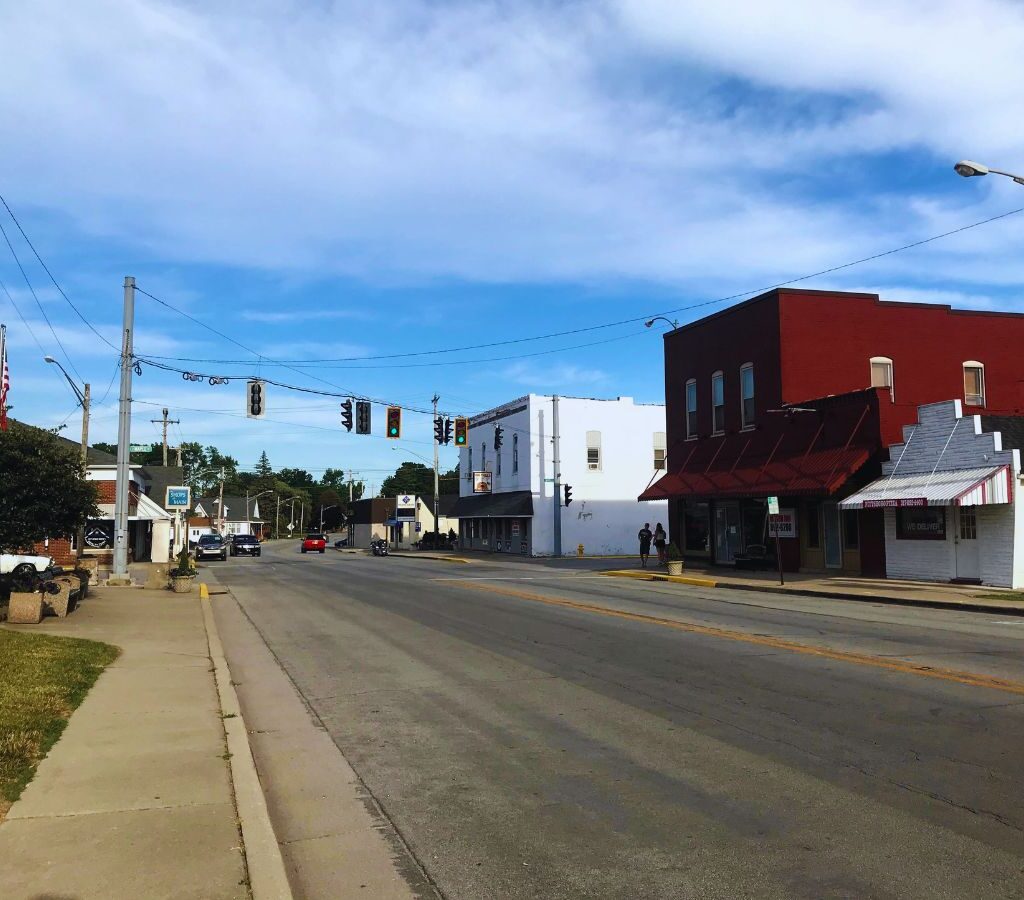 Looking east on Main Street, Pittsboro, IN