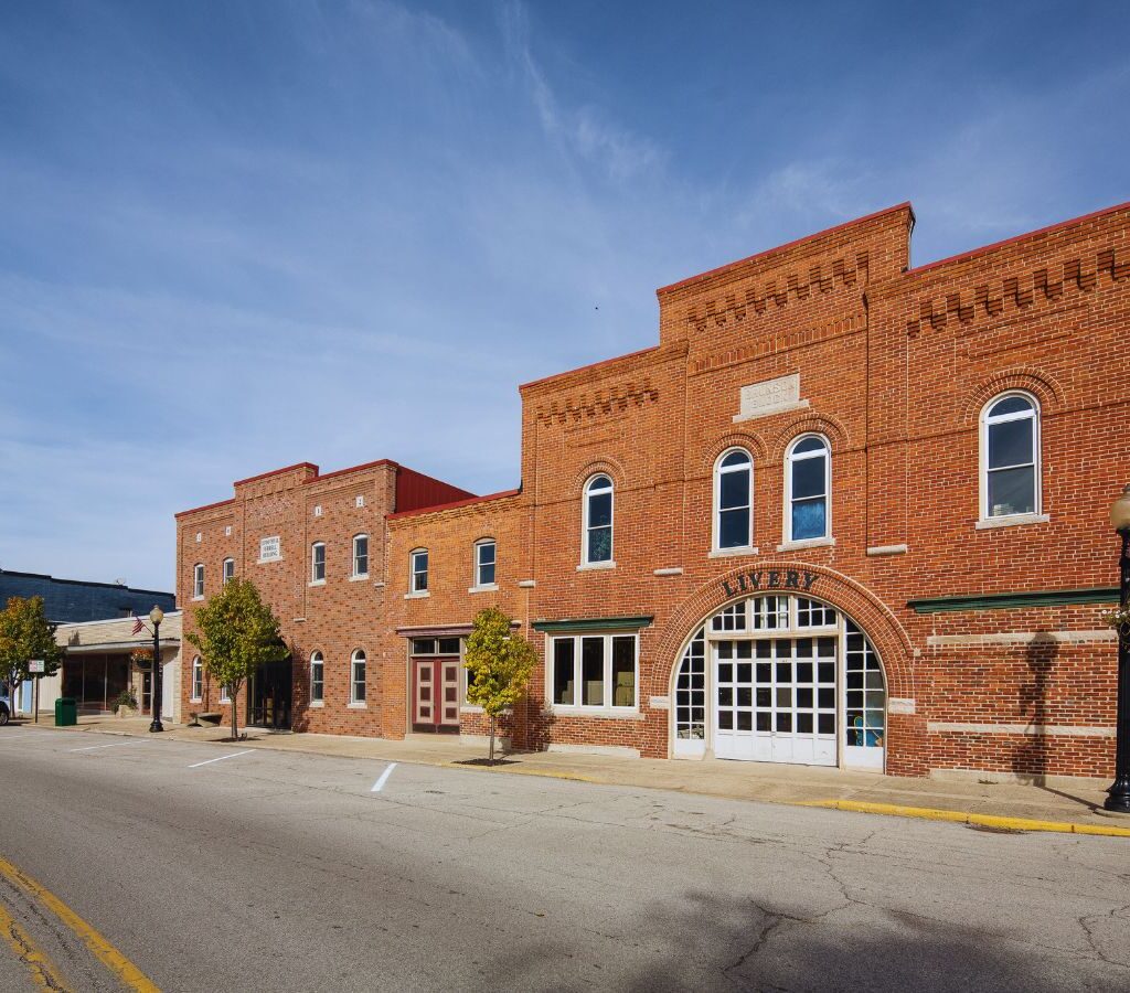 View of Main St at Pearl St, Fortville, IN